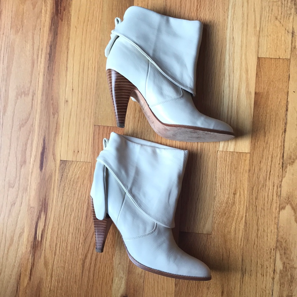 Dolce Vita Fold-over Bone Booties, 8